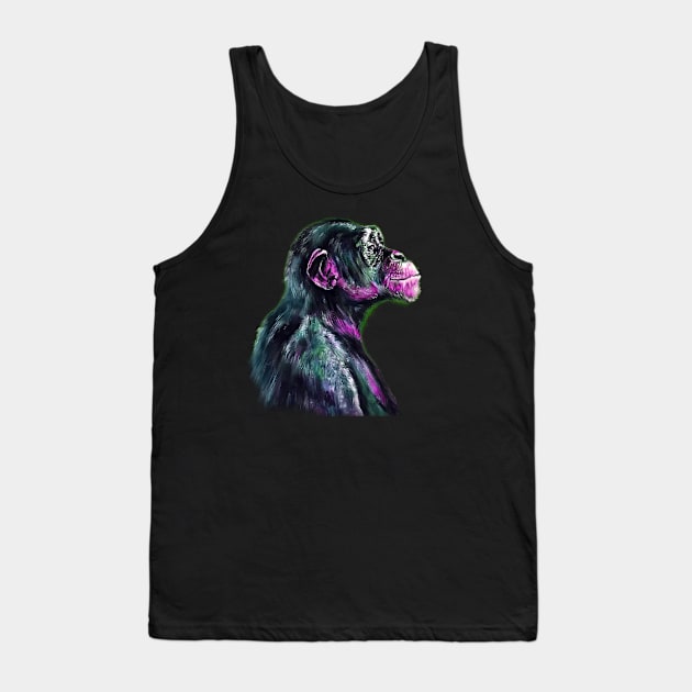 Chimp 4 Tank Top by garymcmullanart